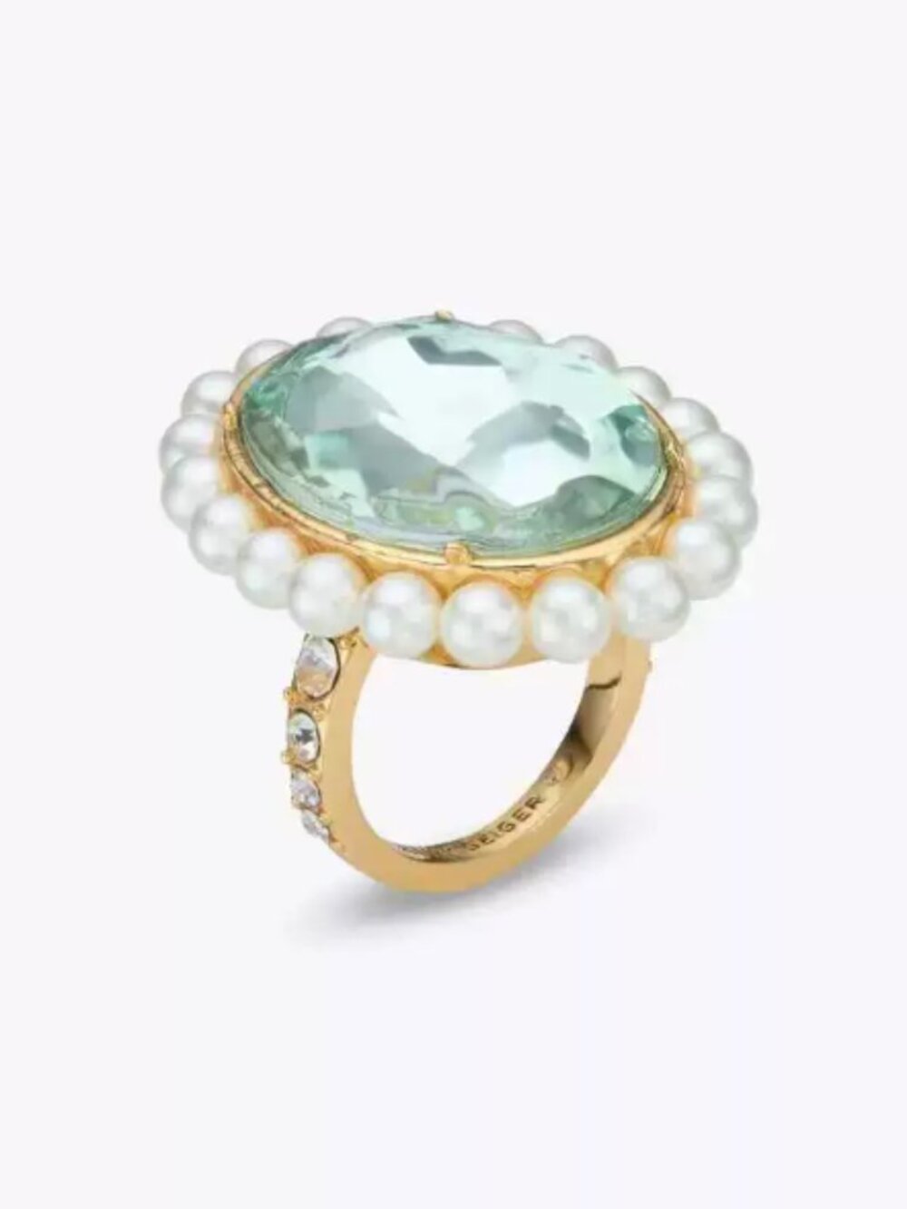 Kurt Geiger London Large Belgravia Ring Green